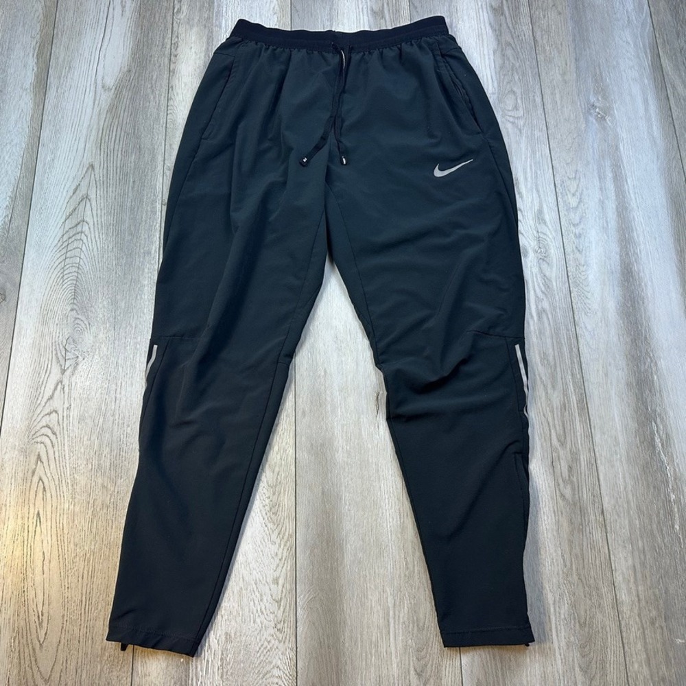 Nike Phenom Elite Pants Mens Medium Black Dri-Fit Woven Running Gym BV4815